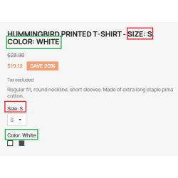 PrestaShop module Add current combination name to product name