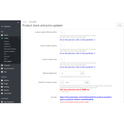 Update quantity or price from URL CSV feed