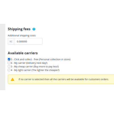 Product FLAG free carrier Product FLAG free carrier